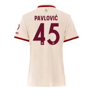 Bayern Munich Aleksandar Pavlovic #45 Rezervni Dres za Ženska 2024-25 Kratak Rukavima